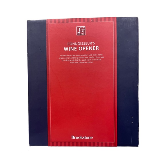 Brookstone Kitchen Brookstone Connoisseurs Wine Opener New In Box With Stand Extra Corkscrew